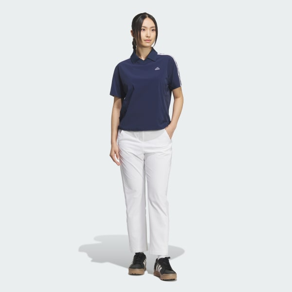 ブルー スリーストライプス ウーブン 半袖シャツ