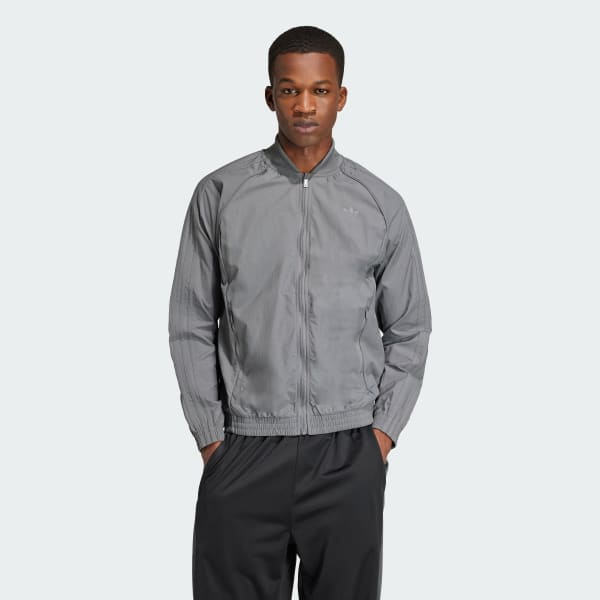 Gris Veste de survêtement tissée SST