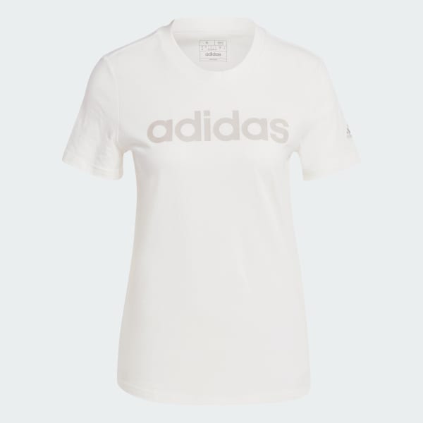White Essentials Slim Logo T-Shirt