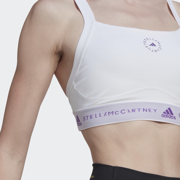bílá Podprsenka adidas by Stella McCartney TruePurpose Medium Support DL559