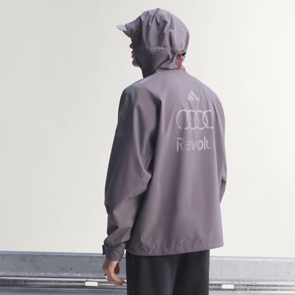 Grey 아우디 F1 팀 엔지니어 및 마케팅 레인 재킷 남성용