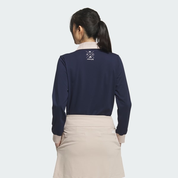 สีน้ำเงิน เสื้อโปโลแขนยาว HEAT.RDY