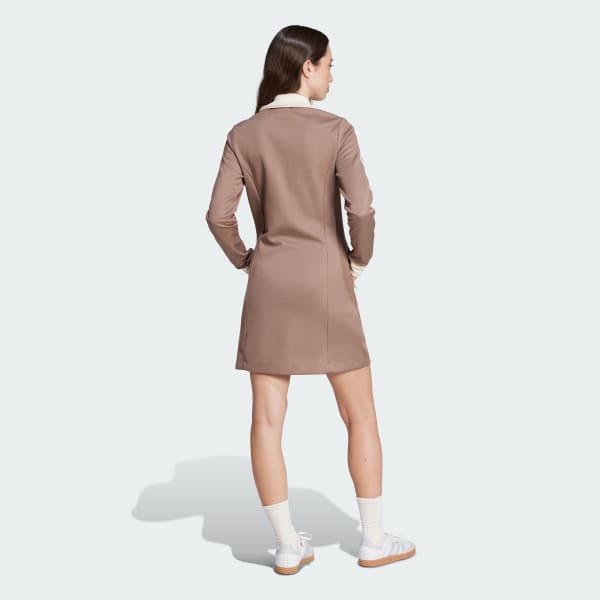 Brown Adicolor 3-Stripes Track Top Dress