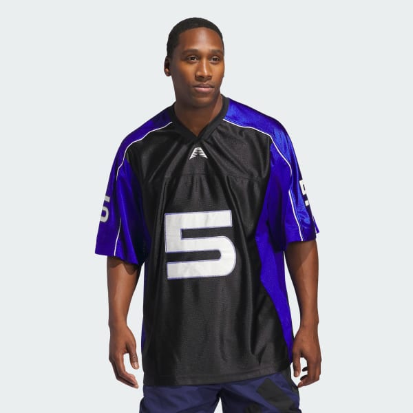 Hitam Jersey Lengan Pendek Anthony Edwards