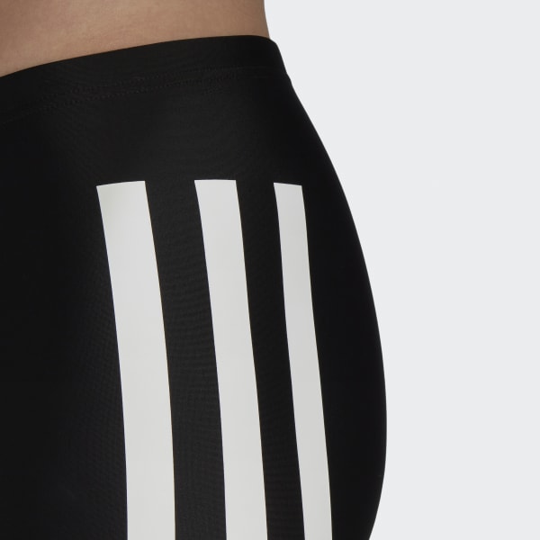 Black Bold 3-Stripes Swim Boxers
