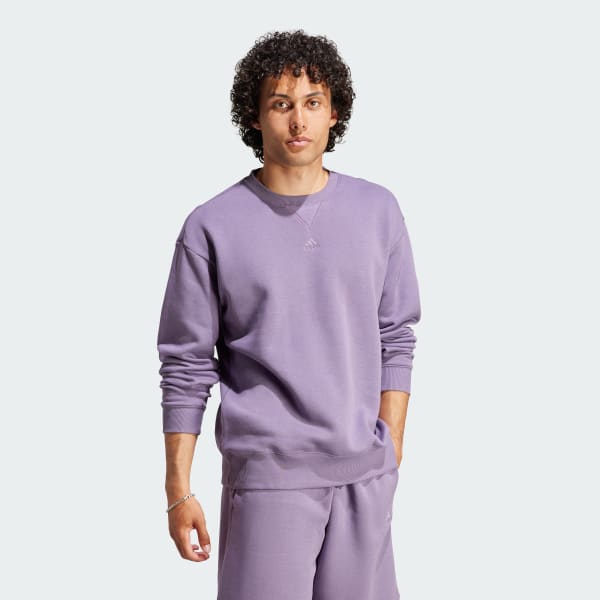 adidas All adidas Fleece SZN Men\'s | - Lifestyle Sweatshirt US | Purple