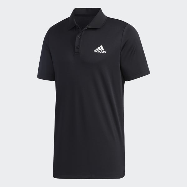 Black Designed to Move 3-Stripes Polo Shirt 24852