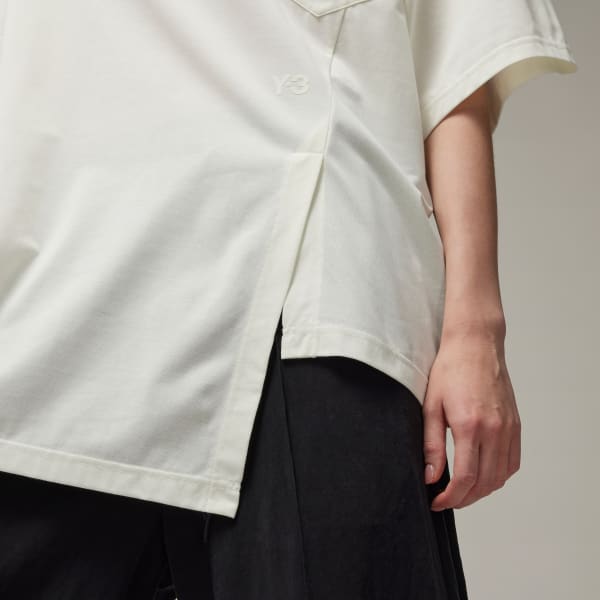 White Y-3 Premium Loose Short Sleeve Tee