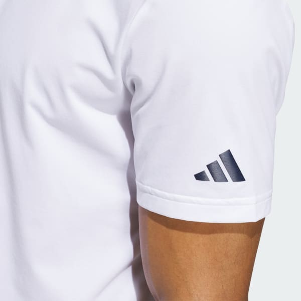 adidas Beyond Twistknit Polo Shirt - White | Free Shipping