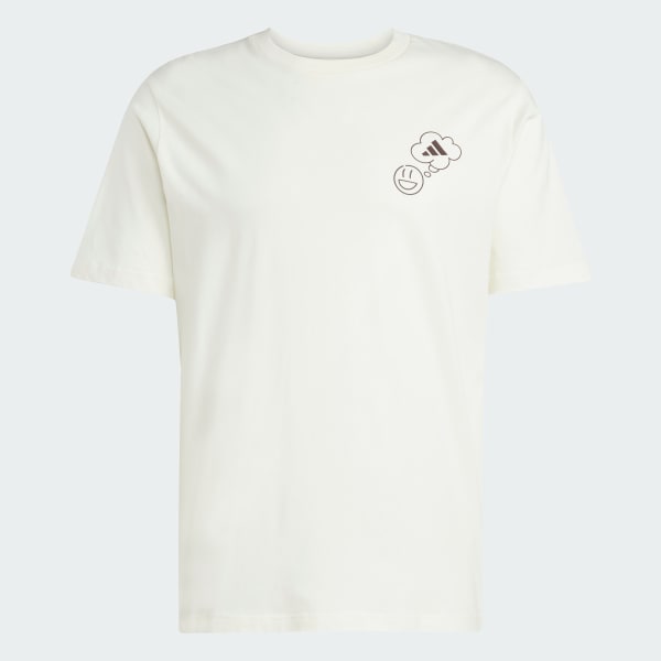 White Lounge Verbiage Circle Graphic Tee
