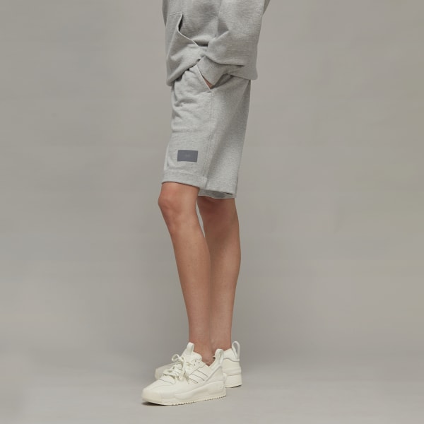 Grigio Y-3 Organic Cotton Terry Shorts