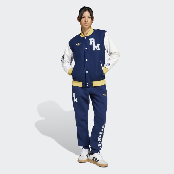 スタジャン adidas Originals Real Madrid VRCT Jacket Gender Neutral adidas Real Madrid VRCT Jacket (Gender Neutral) - Blue