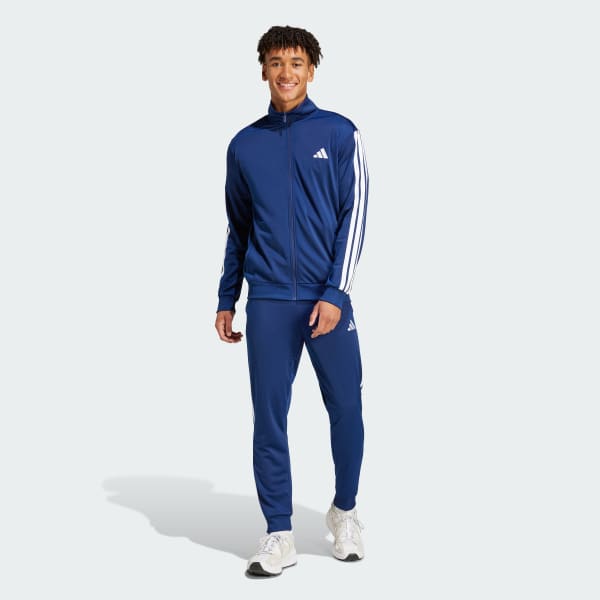 Azul Conjunto Sportswear Basic 3 Franjas Tricot
