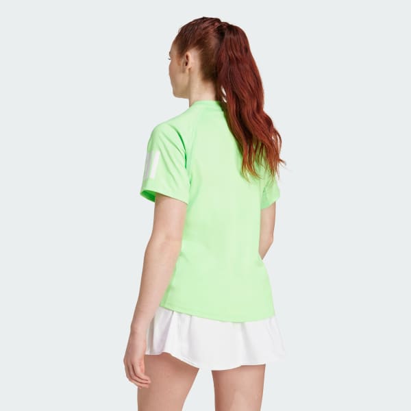 Verde Polera de Tenis Club Climacool 3 Tiras
