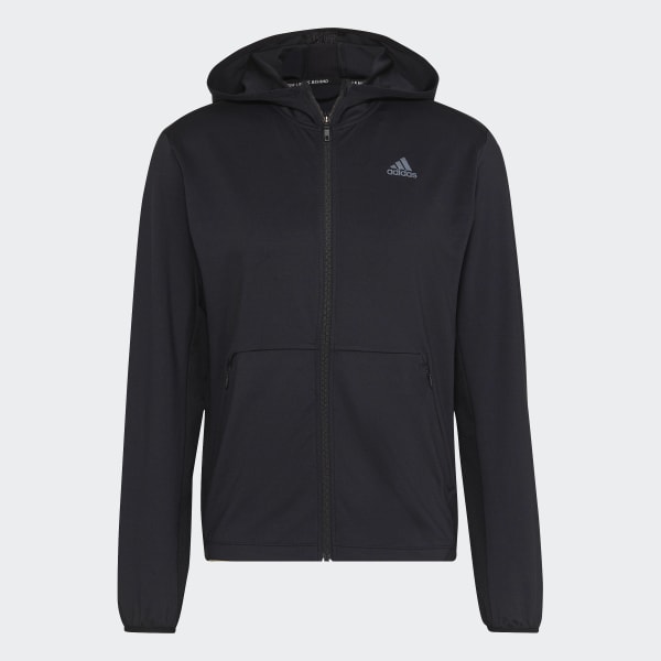 Sort HIIT Training Full-Zip hættetrøje ID010