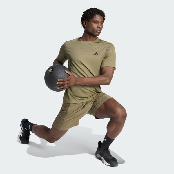 Green WORKOUT ESSENTIALS BASE T-SHIRT