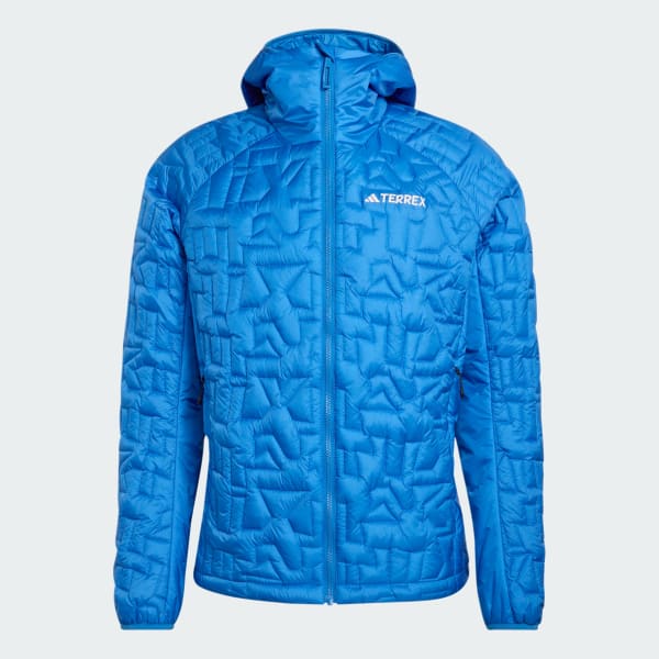 Blau Terrex Xperior PrimaLoft Loose Fill Hooded Isolationsjacke