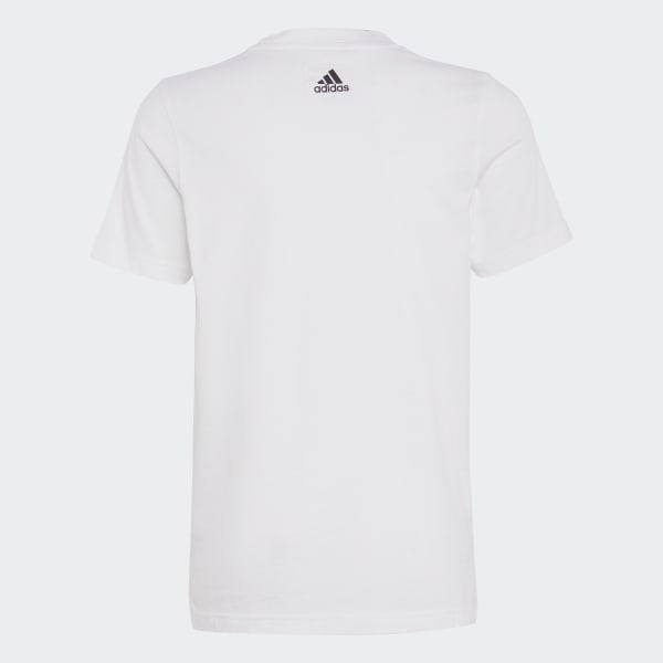 Blanco Polera Essentials Logo Lineal Algodón