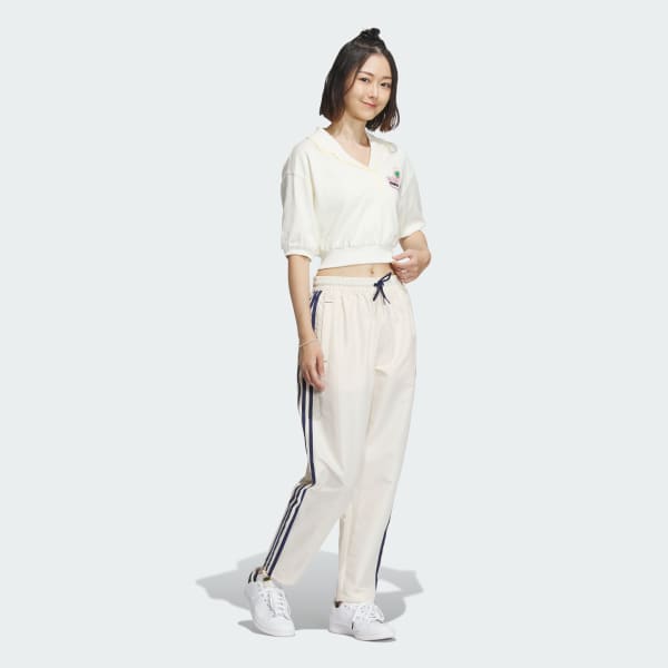 White Summer Holiday Graphic Play Short Sleeve Polo Shirt