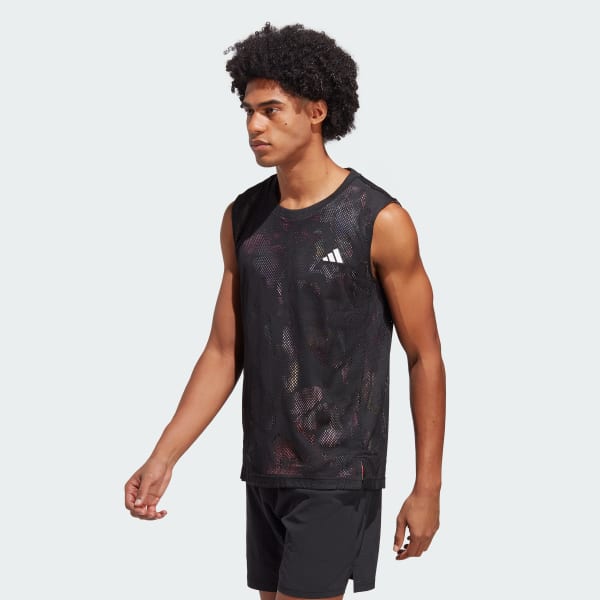 Zwart Melbourne Tennis Mouwloos Shirt
