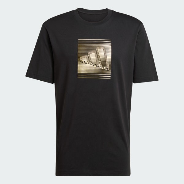 Negro Polo Tech Metallic Graphic