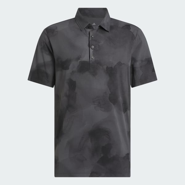 Black Ultimate365 Printed Cool Feeling Tour Polo Shirt