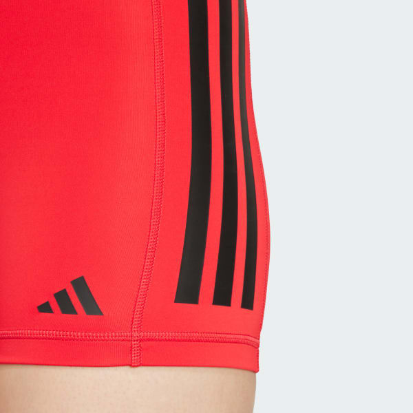 Legging coupe 1/4 3 bandes Optime - Rouge adidas | adidas France