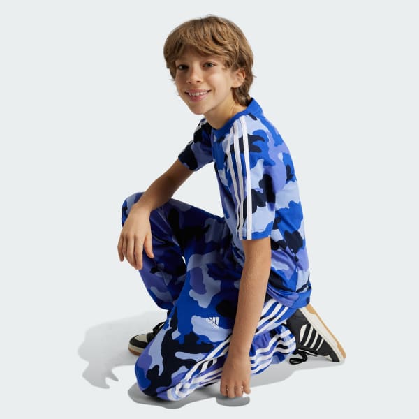 Azul Pantalón Essentials Allover Print Niños
