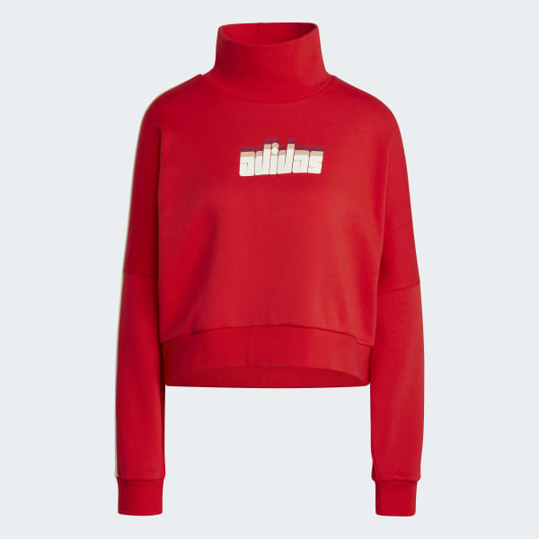 Rosso Felpa adidas Ski Chic