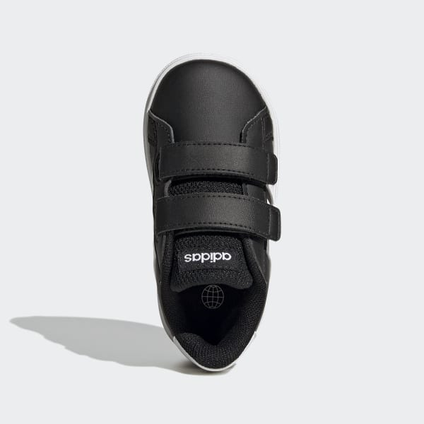 Black Grand Court Lifestyle Hook and Loop Shoes