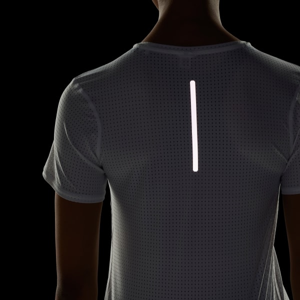 Blanco Remera de Running Fast