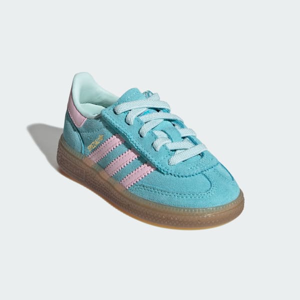 Turquoise Handball Spezial Comfort Closure Elastic Lace Shoes Kids