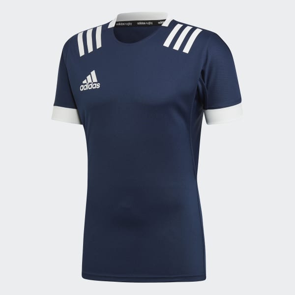 Blauw 3-Stripes Rugbyshirt FXU53