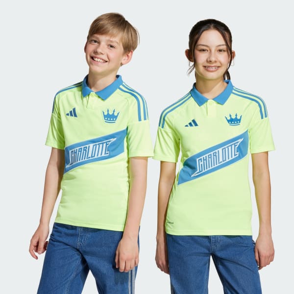 adidas Charlotte FC 2025 Archive Youth Jersey - Yellow | Free