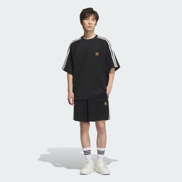 ブラック 半袖テリーTシャツ