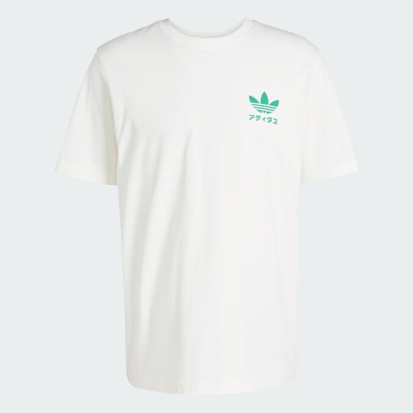 Bianco T-shirt Japanese Juice Packaging Graphic