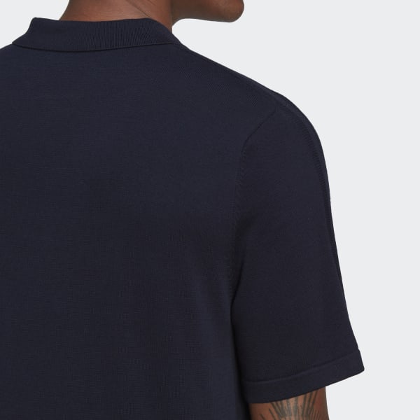 Blue Short Sleeve Polo Shirt LOG62