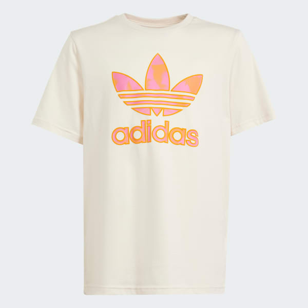 adidas Summer Allover Print T shirt wit adidas Belgium
