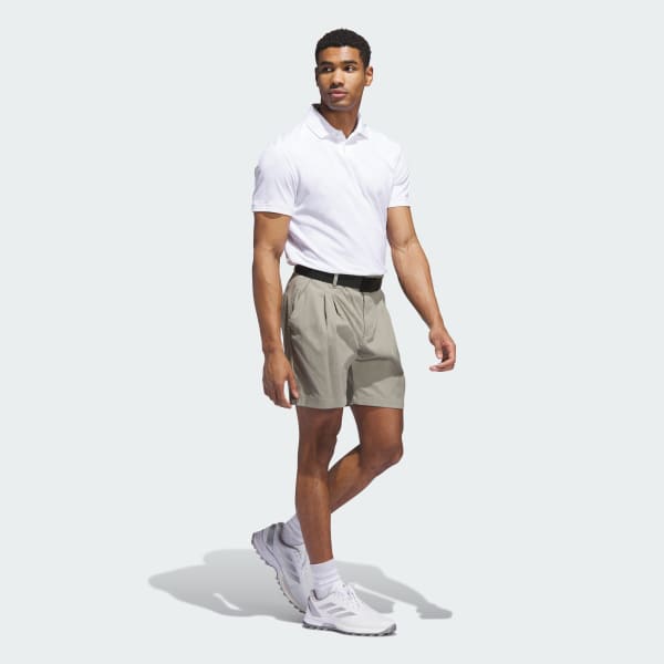 Beige Go-to Pleated 7-inch Shorts