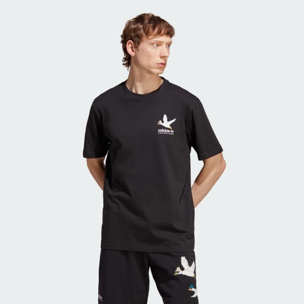 Svart adidas Adventure Graphic Duckies T-skjorte