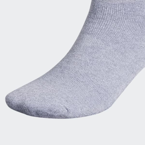 Grey Trefoil Quarter Socks 6 Pairs