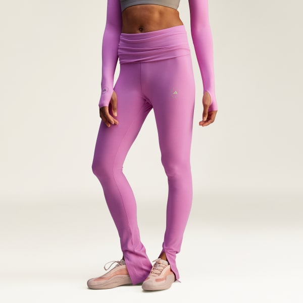 Paars adidas by Stella McCartney TrueStrength Splitcuff Legging