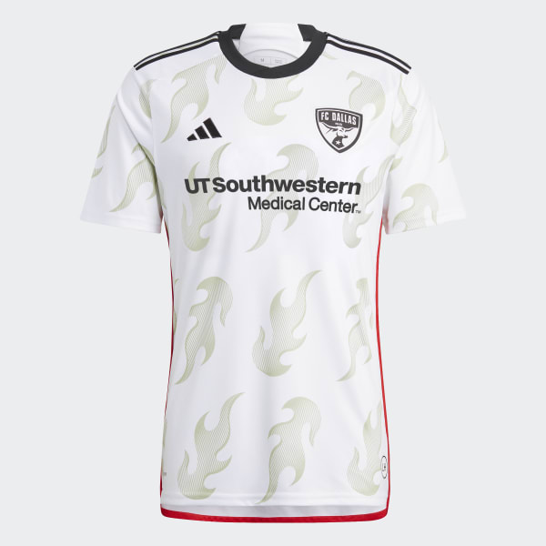 Adidas FC Dallas 23/24 Away Authentic Jersey White L Mens