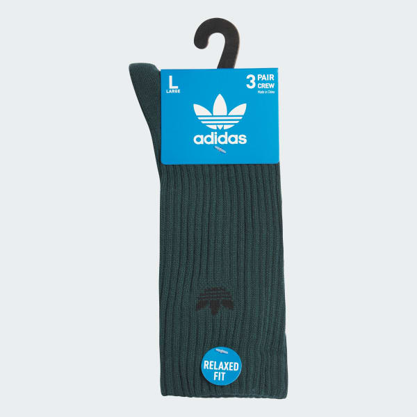 Green Originals Trefoil 2.0 3-Pack Crew Socks