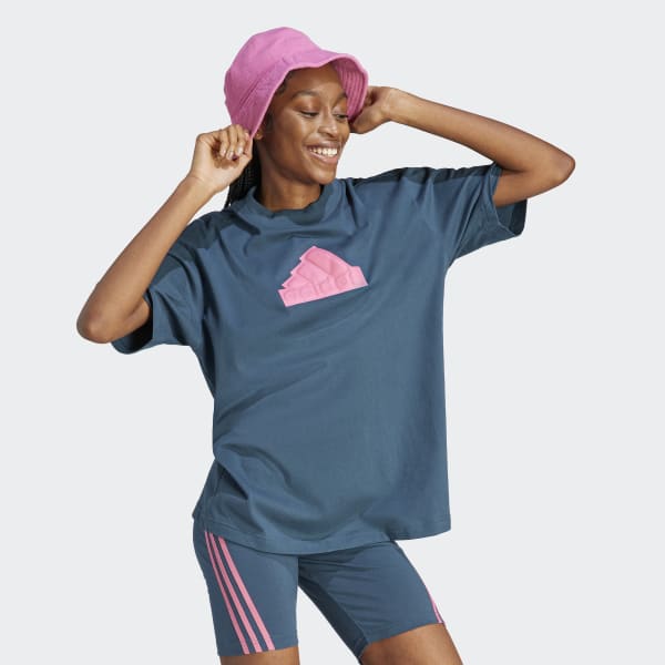 Turquoise Future Icons Badge of Sport Boyfriend Tee