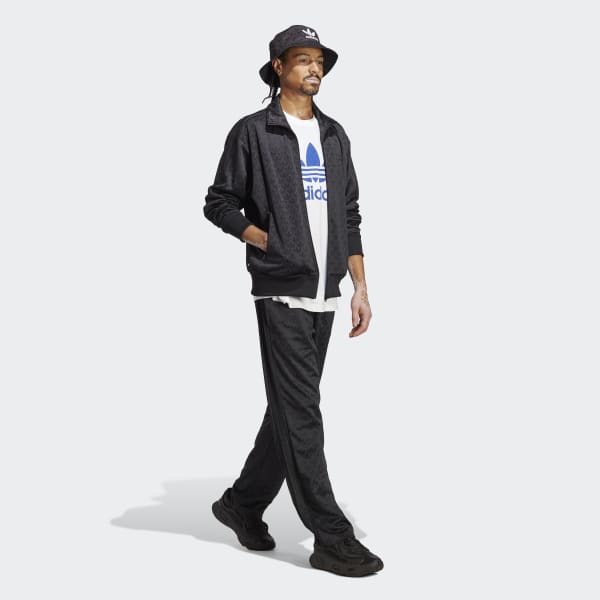 Svart Graphics Monogram Track Jacket