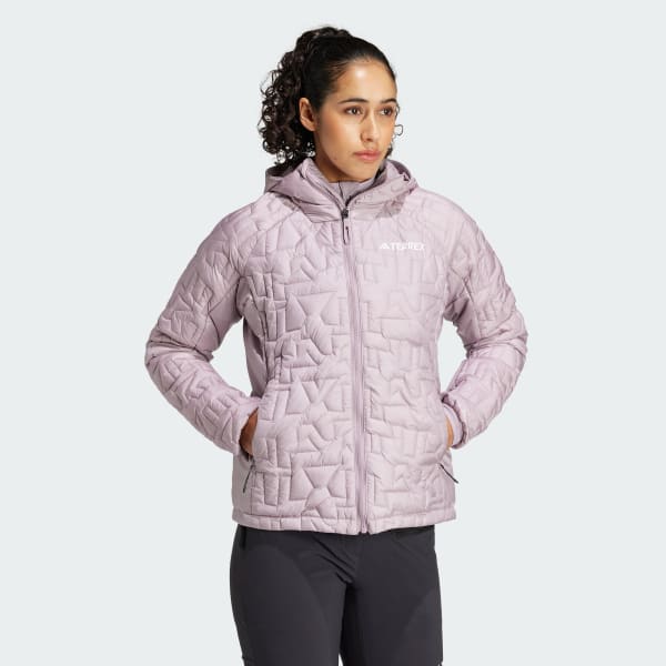 Purple Terrex Xperior PrimaLoft Loose Fill Insulated Hooded Jacket