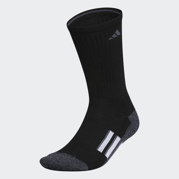 Black Cushioned X Wool Crew Socks
