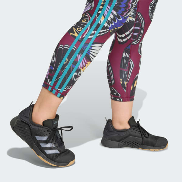 adidas x FARM 7/8 Leggings (Plus Size) - Burgundy | Free