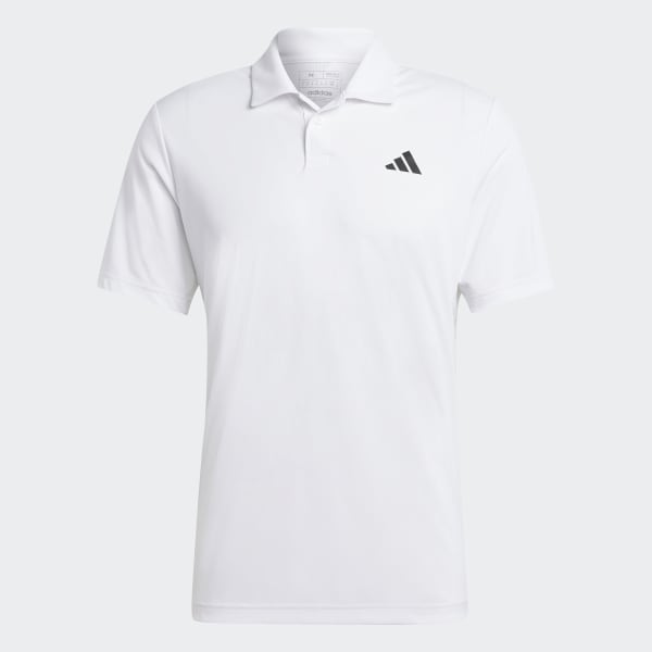 Blanco Polo Con Cuello Club Tenis